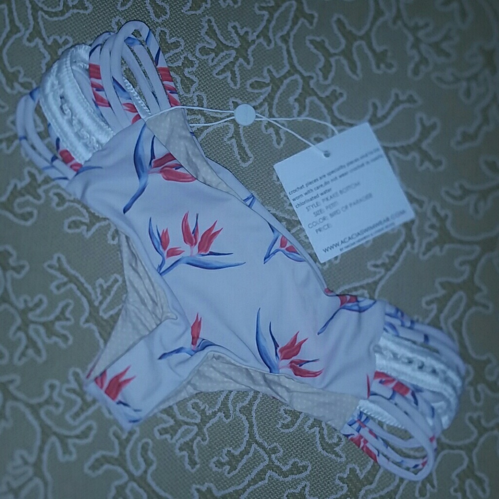 New acacia bird of paradise pikake bikini bottom P - Picture 4 of 5